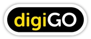 DigiGO logo featuring "digi" in yellow and "GO" in white text on a rounded black background.
