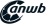 ANWB logo featuring the letters "anwb" in lowercase with a stylized circular swoosh design in dark blue.