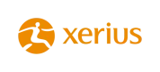 Xerius logo featuring an orange circle with a stylized running figure beside the word "xerius" in orange lowercase text.