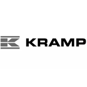 Kramp company logo featuring a stylized "K" icon in a dark square beside the brand name in bold gray letters.